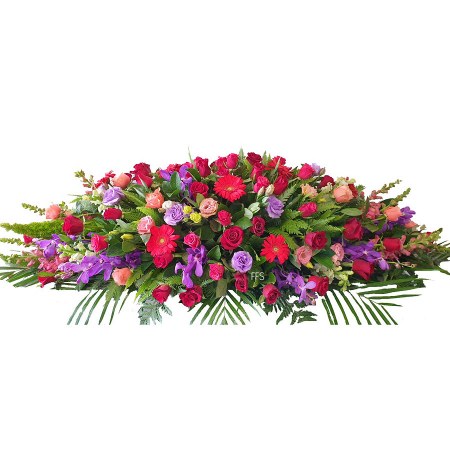 Bright Casket of Flowers
