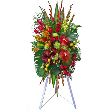 Modern Standing Spray with Easel