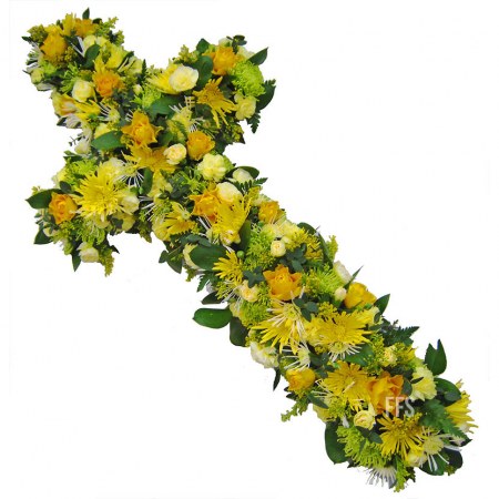 Yellow Roses Cross